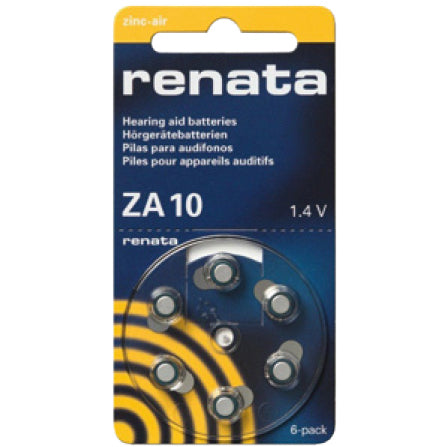 Batterie Renata ZA 10 - 1,4 V für Hörgeräte