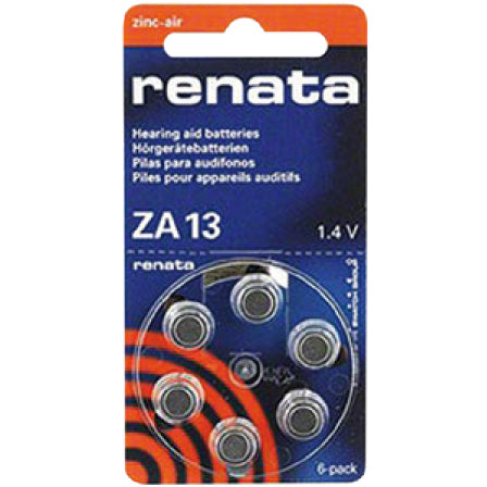 Batterie Renata ZA 13 - 1,4 V für Hörgeräte